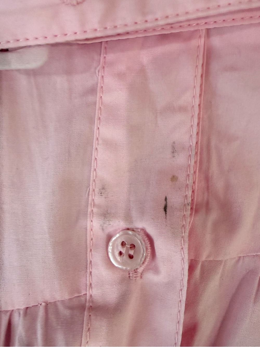 Zara Baby Pink 100% Cotton Collared Belted Shirt Dress Maxi Resort Women’s XS - Picture 5 of 15